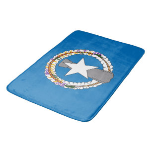 Groot badmat met vlag van Mariana Islands, VS