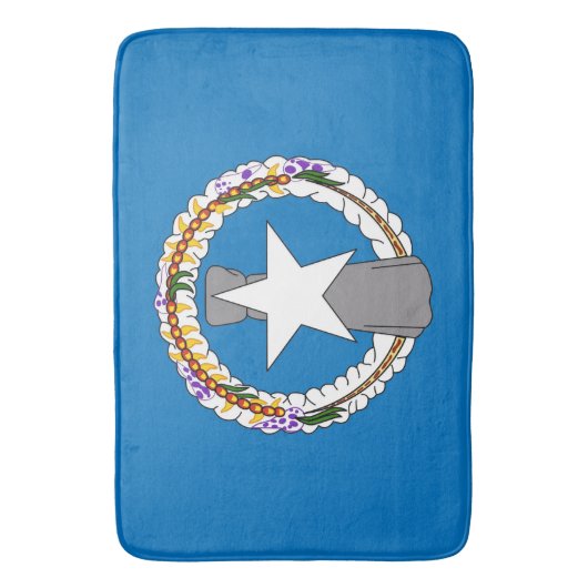 Groot badmat met vlag van Mariana Islands, VS (Voorkant Verticaal)