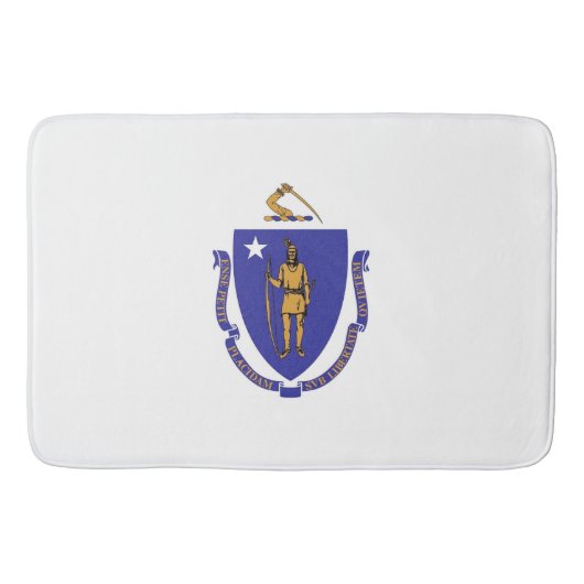 Groot badmat met vlag van Massachusetts, Verenigde (Voorkant)