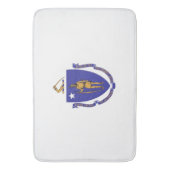 Groot badmat met vlag van Massachusetts, Verenigde (Voorkant Verticaal)