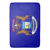 Groot badmat met vlag van Michigan, VS (Voorkant Verticaal)