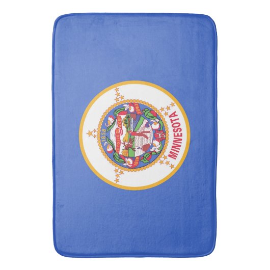 Groot badmat met vlag van Minnesota, VS (Voorkant Verticaal)