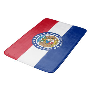 Groot badmat met vlag van Missouri, Verenigde Stat