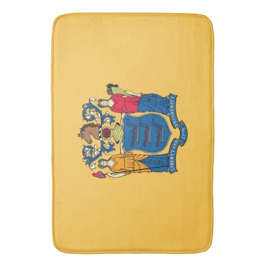 Groot badmat met vlag van New Jersey, VS (Voorkant Verticaal)