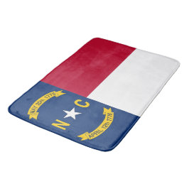 Groot badmat met vlag van North Carolina, VS