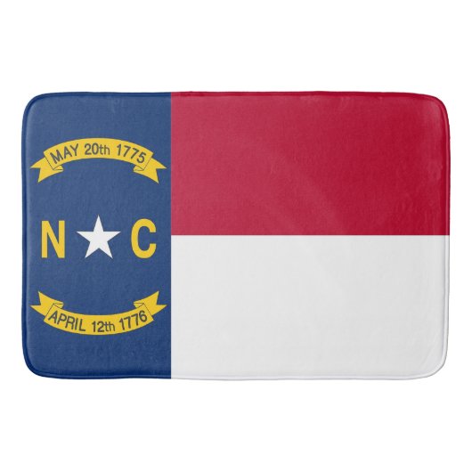Groot badmat met vlag van North Carolina, VS (Voorkant)