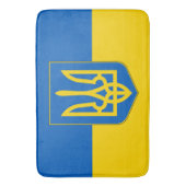 Groot badmat met vlag van Oekraïne (Voorkant Verticaal)