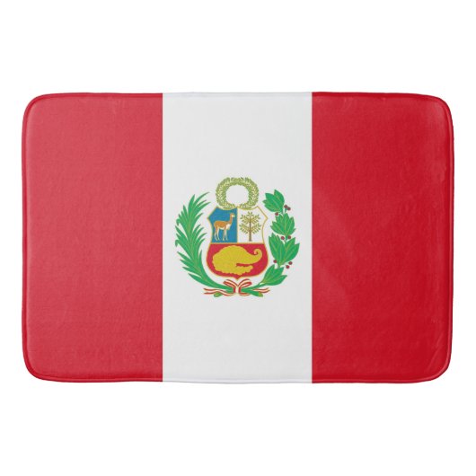 Groot badmat met vlag van Peru (Voorkant)