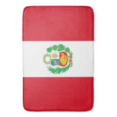 Groot badmat met vlag van Peru (Voorkant Verticaal)