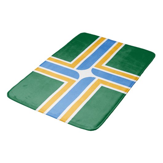 Groot badmat met vlag van Portland (Gekanteld)