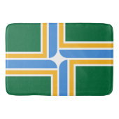 Groot badmat met vlag van Portland (Voorkant)