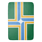 Groot badmat met vlag van Portland (Voorkant Verticaal)