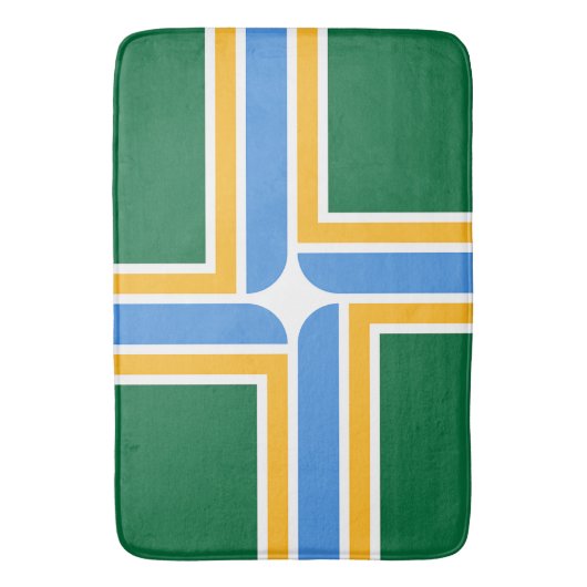 Groot badmat met vlag van Portland (Voorkant Verticaal)
