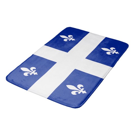 Groot badmat met vlag van Quebec (Gekanteld)