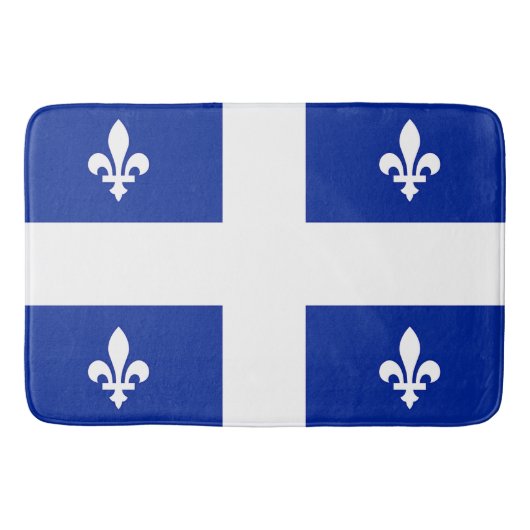 Groot badmat met vlag van Quebec (Voorkant)
