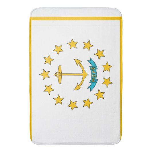 Groot badmat met vlag van Rhode Island, Verenigde  (Voorkant Verticaal)