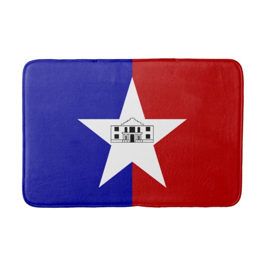 Groot badmat met vlag van San Antonio (Voorkant)