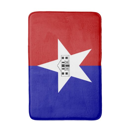Groot badmat met vlag van San Antonio (Voorkant Verticaal)