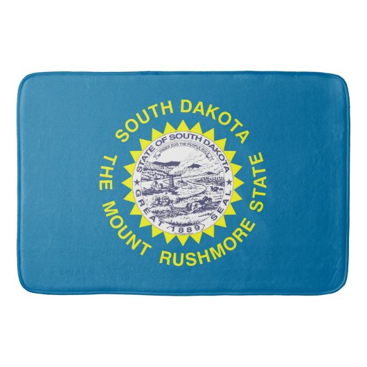 Groot badmat met vlag van South Dakota, VS (Voorkant)