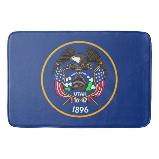 Groot badmat met vlag van Utah, VS (Voorkant)