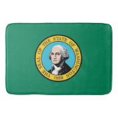 Groot badmat met vlag van Washington, VS (Voorkant)