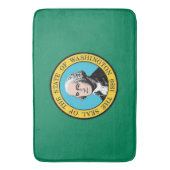 Groot badmat met vlag van Washington, VS (Voorkant Verticaal)