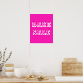 Groot Bake Sale Sign,  Roze Bake Sale Poster (Keuken)