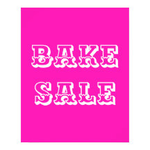 Groot Bake Sale Sign, Roze Bake Sale Poster