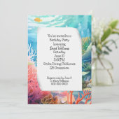Groot Barrier Reef Verjaardagsfeest Kaart (Staand voorkant)