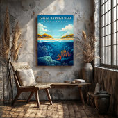 Groot Barrièrerif Bestemming Canvasprint Canvas Afdruk