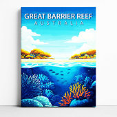 Groot Barrièrerif Bestemming Canvasprint Canvas Afdruk