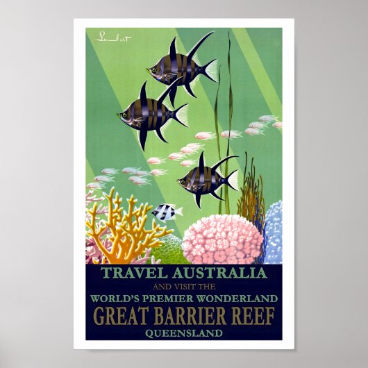Groot Barrièrerif van Australië, Vintage van Queen Poster (Voorkant)