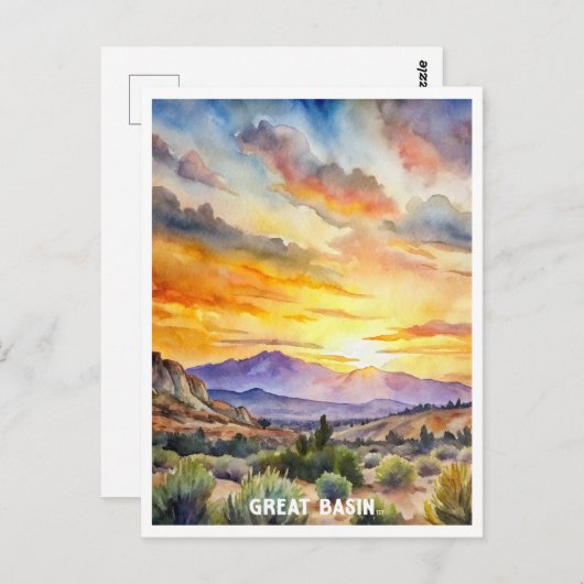 Groot Basin National Park Waterverf Schilderij Briefkaart (Voorkant / Achterkant)
