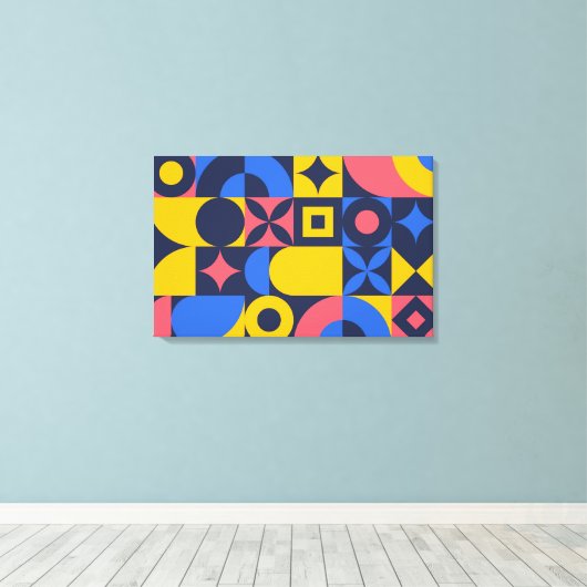 Groot Bauhaus Art Canvas Afdrukken 12 - In grootte (Insitu (Houten vloer))