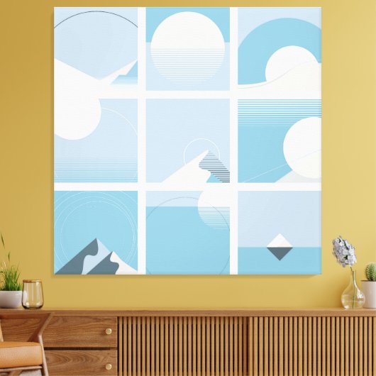 Groot Bauhaus Art Canvas Afdrukken 14 - In grootte (Insitu (Woonkamer))