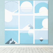 Groot Bauhaus Art Canvas Afdrukken 14 - In grootte (Insitu (Houten vloer))