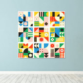 Groot Bauhaus Art Canvas Afdrukken 15 - In grootte (Insitu (Houten vloer))