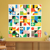 Groot Bauhaus Art Canvas Afdrukken 15 - In grootte (Insitu (Woonkamer))