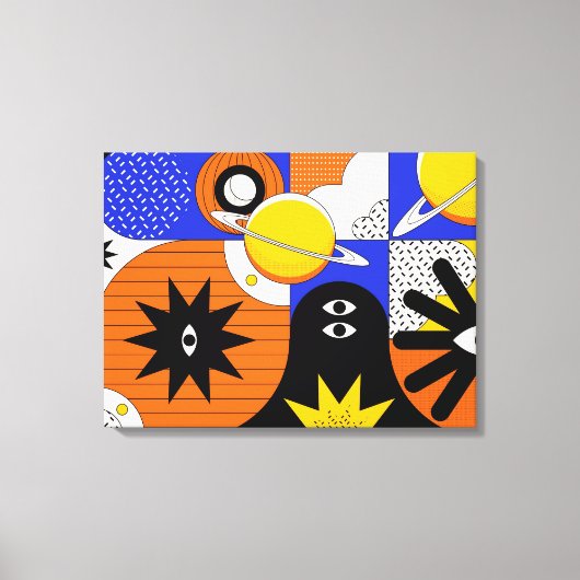 Groot Bauhaus Art Canvas Afdrukken 8 (in maat vers (Voorkant)