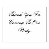 Groot: Bedankt dat je naar ons feest bent gekomen Rubberstempel (Afrduk)