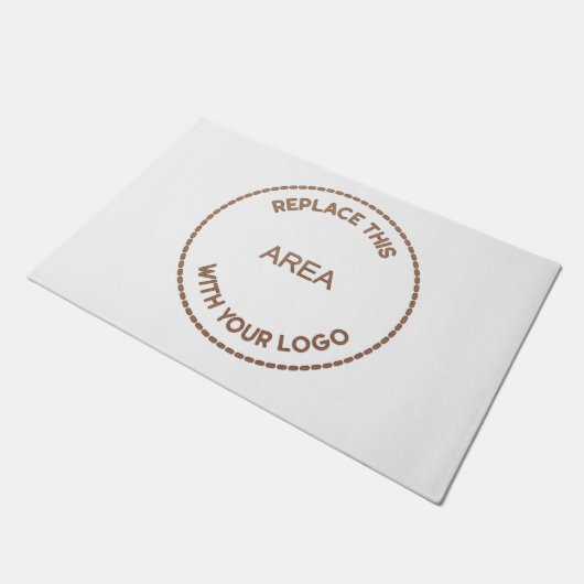 Groot bedrijf Logo Business Kantoor White Deurmat (Schuin)