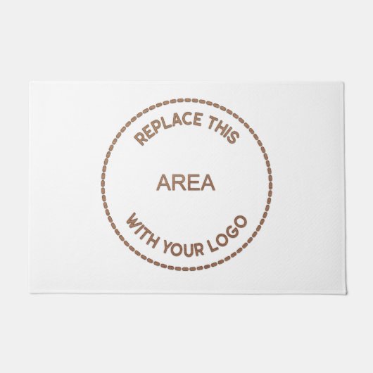 Groot bedrijf Logo Business Kantoor White Deurmat (Voorkant)