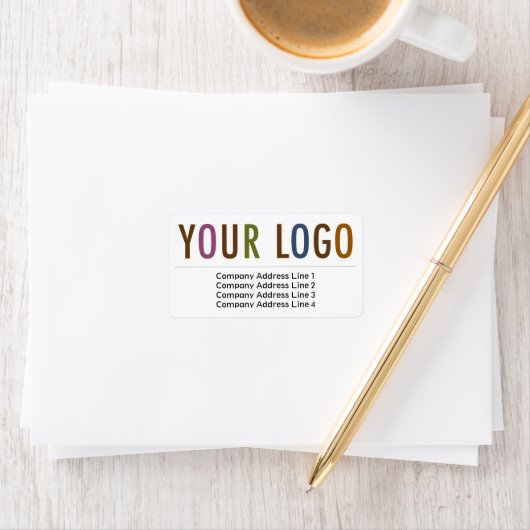 Groot bedrijfsRetouradres Etiketten Aangepaste Log (Insitu)