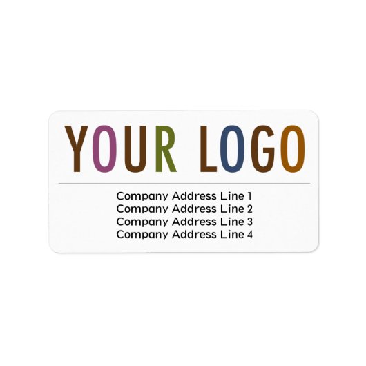 Groot bedrijfsRetouradres Etiketten Aangepaste Log (Voorkant)