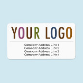 Groot bedrijfsRetouradres Etiketten Aangepaste Log
