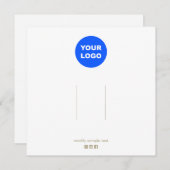 Groot beeldscherm met haarklemmen voor Logo toevoe Kaart (Voorkant / Achterkant)