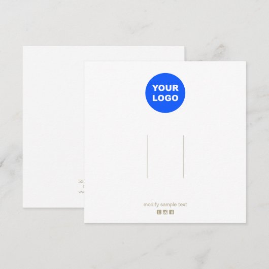 Groot beeldscherm met haarklemmen voor Logo toevoe Kaart (Voorkant / Achterkant)