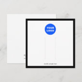 Groot beeldscherm met haarklemmen voor Logo toevoe Kaart (Voorkant / Achterkant)