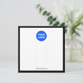 Groot beeldscherm met haarklemmen voor Logo toevoe Kaart (Staand voorkant)