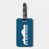 Groot Beer alsjeblieft Bagagelabel (Achterkant verticaal)